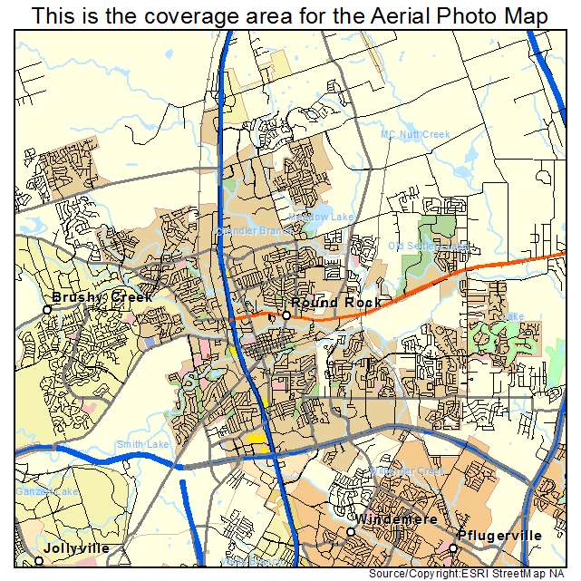 Round Rock, TX location map 