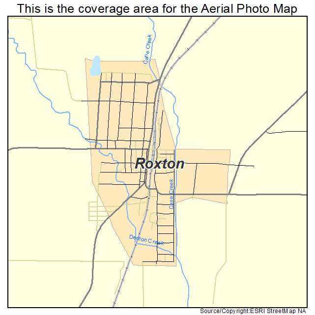 Roxton, TX location map 