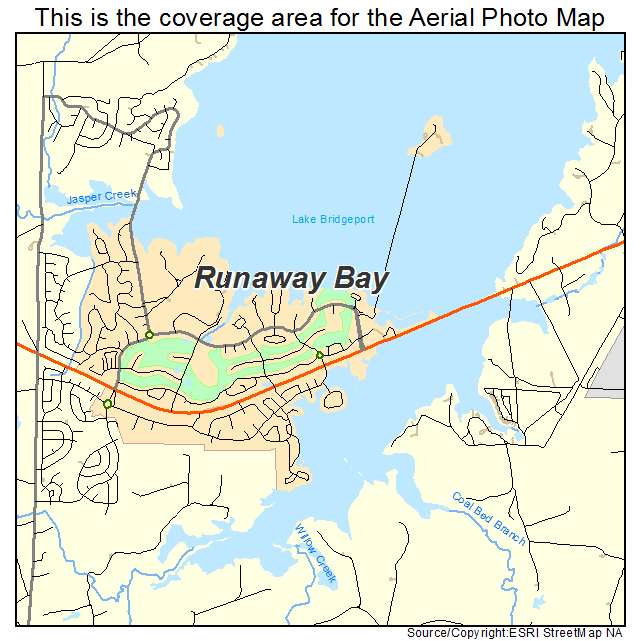 Runaway Bay, TX location map 