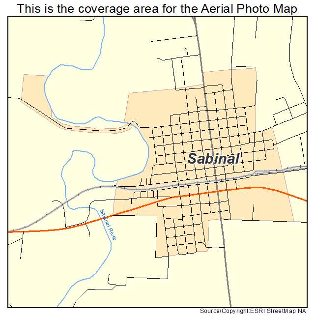 Sabinal, TX location map 