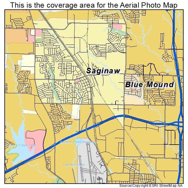 Saginaw, TX location map 