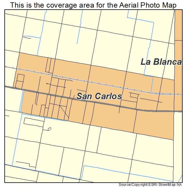 San Carlos, TX location map 