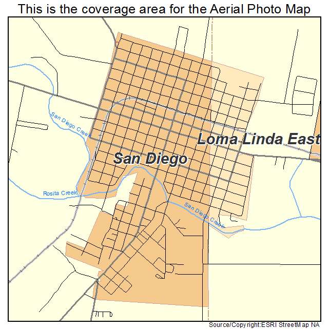 Aerial Photography Map Of San Diego Tx Texas