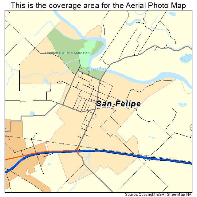 San Felipe, TX location map 