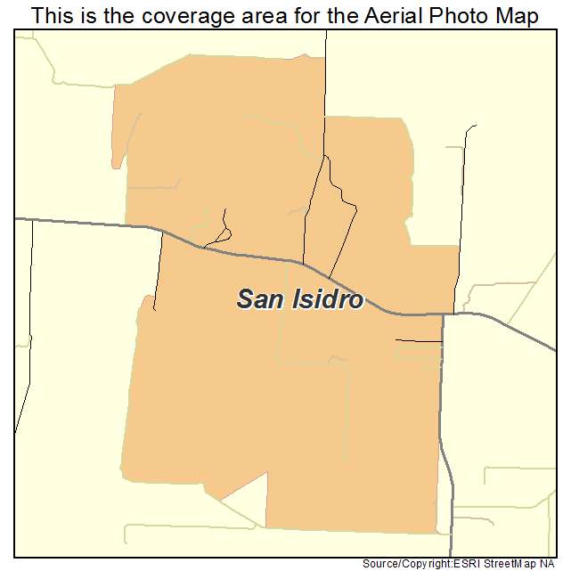 San Isidro, TX location map 