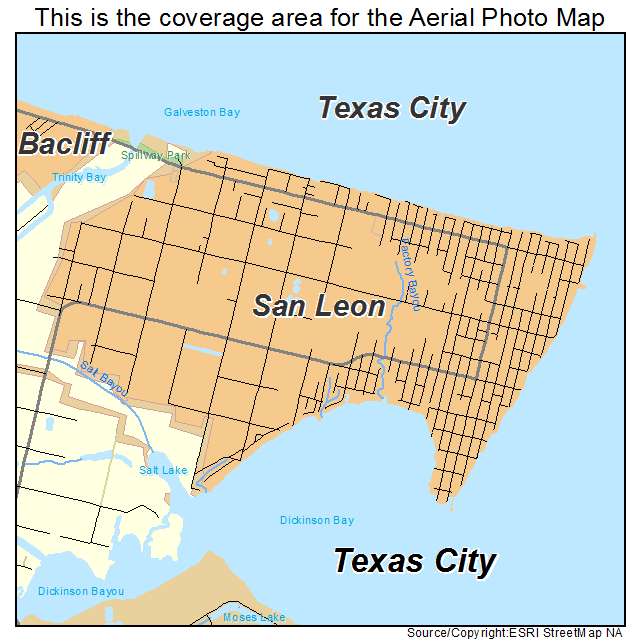 San Leon, TX location map 