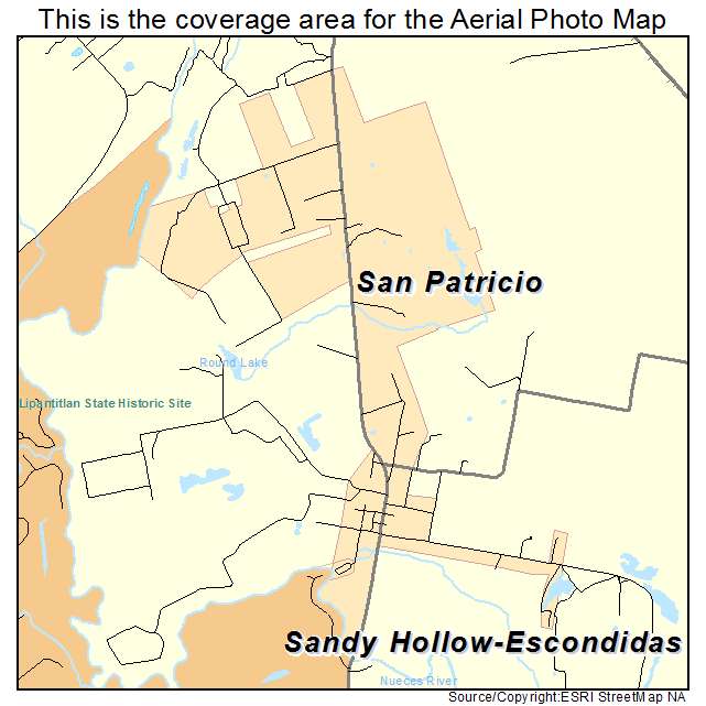 San Patricio, TX location map 