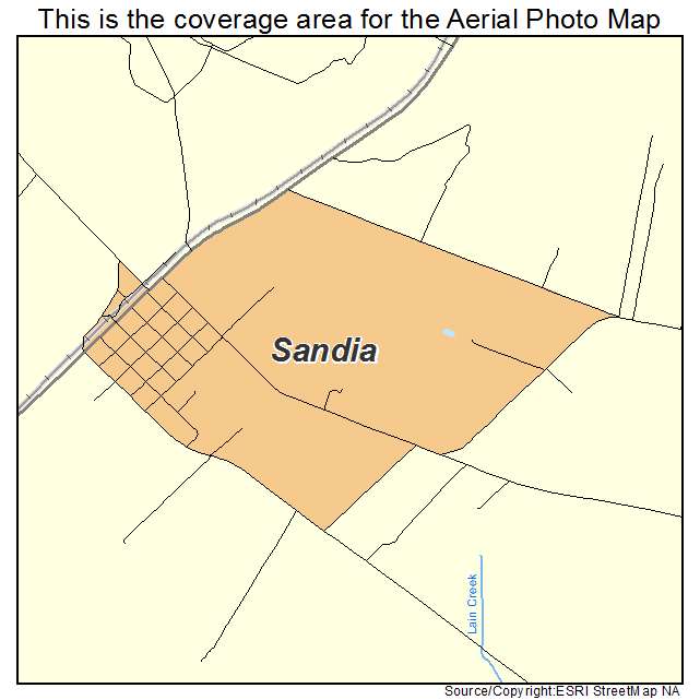 Sandia, TX location map 