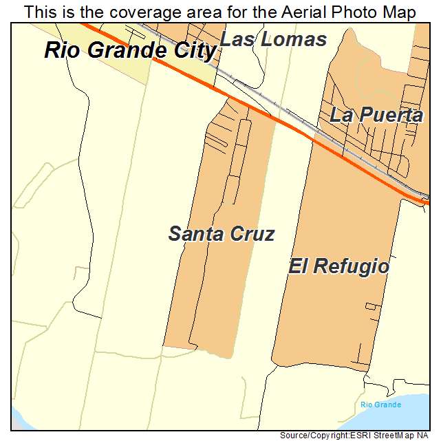 Santa Cruz, TX location map 