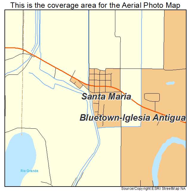 Santa Maria, TX location map 