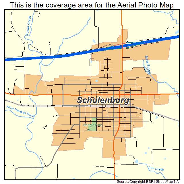 Schulenburg, TX location map 