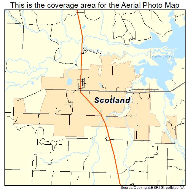 Scotland, TX location map 