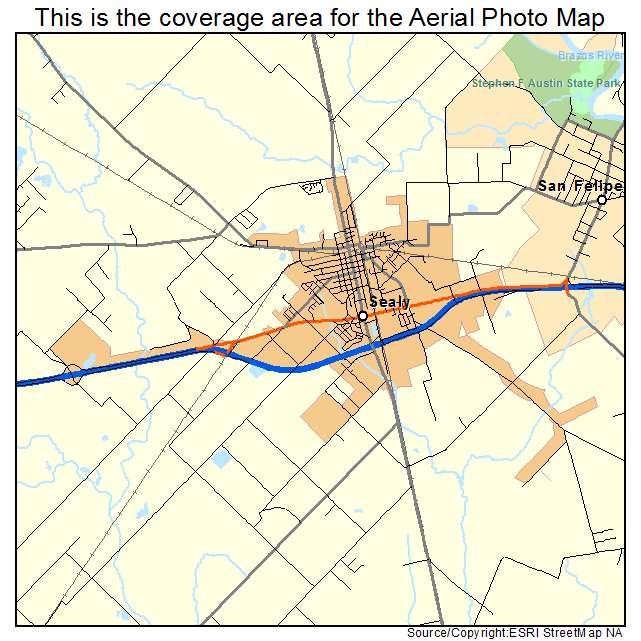 Sealy, TX location map 