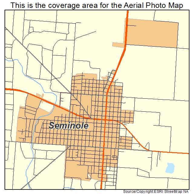 Seminole, TX location map 