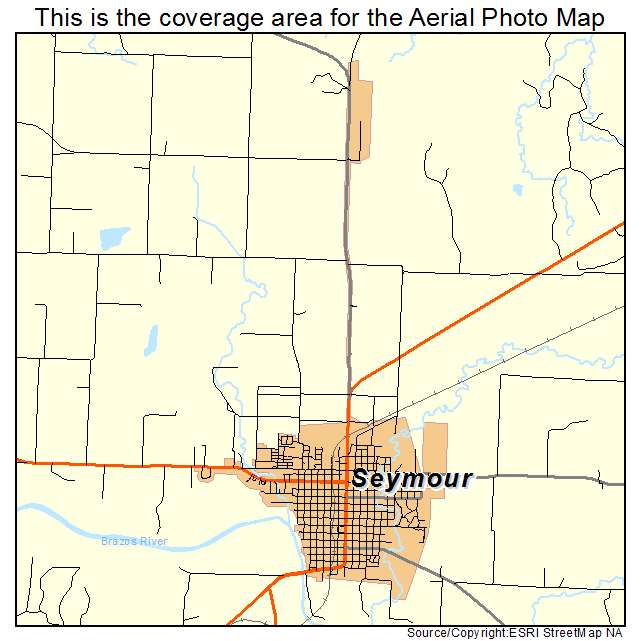 Seymour, TX location map 