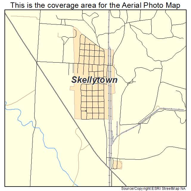 Skellytown, TX location map 