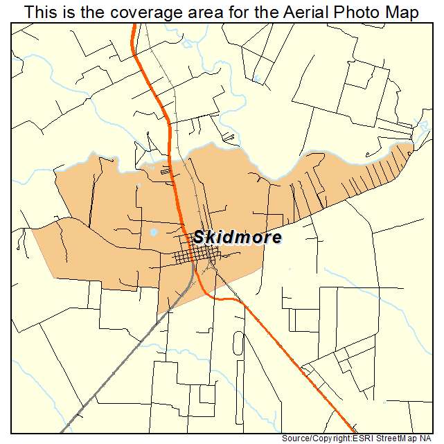 Skidmore, TX location map 