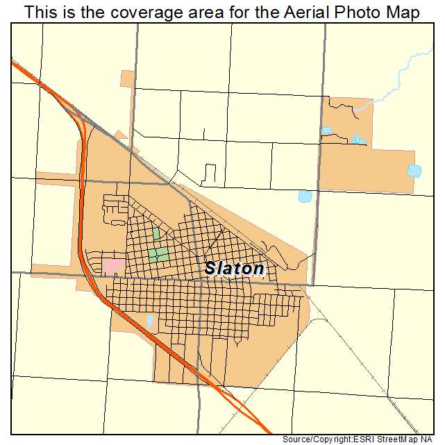 Slaton, TX location map 