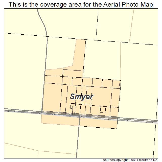 Smyer, TX location map 