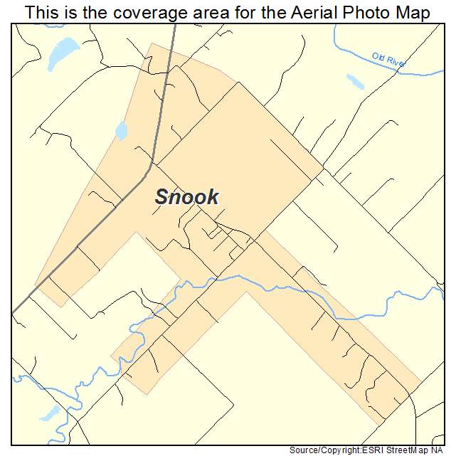 Snook, TX location map 