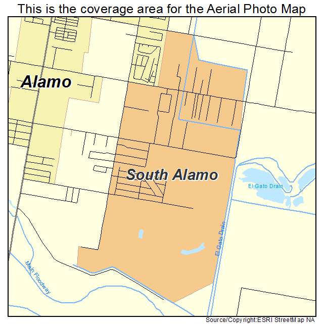 South Alamo, TX location map 