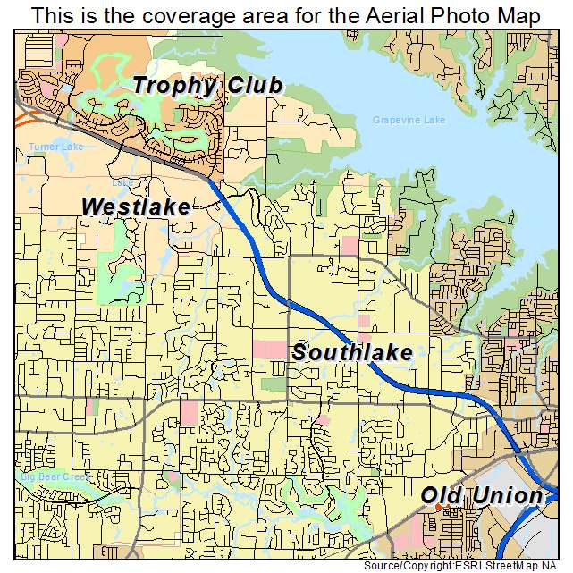 Southlake, TX location map 