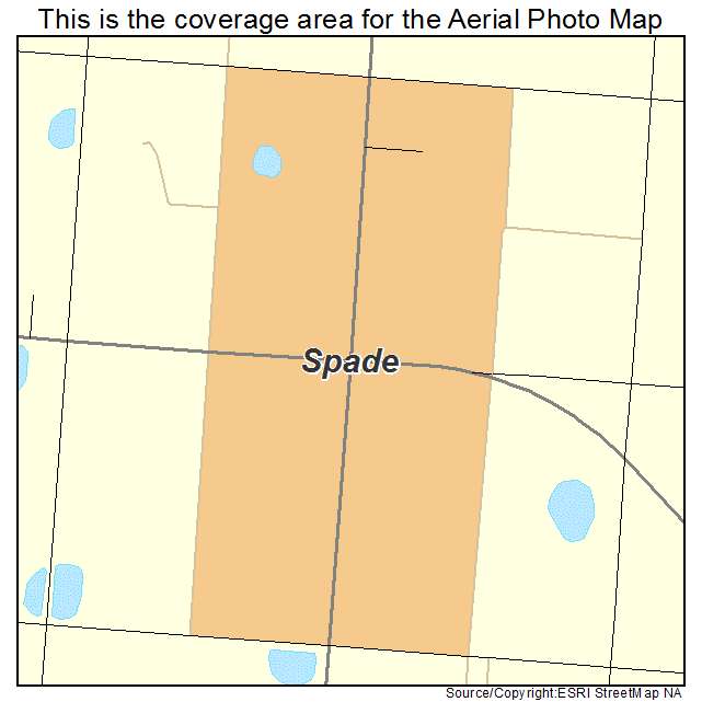Spade, TX location map 