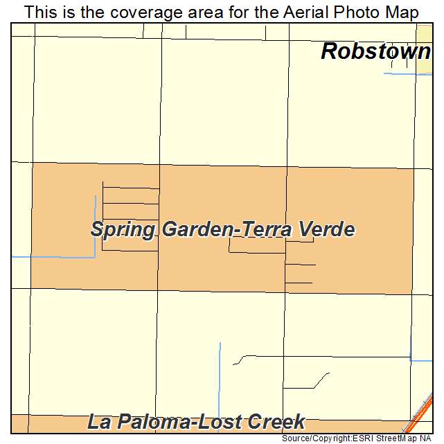 Spring Garden Terra Verde, TX location map 
