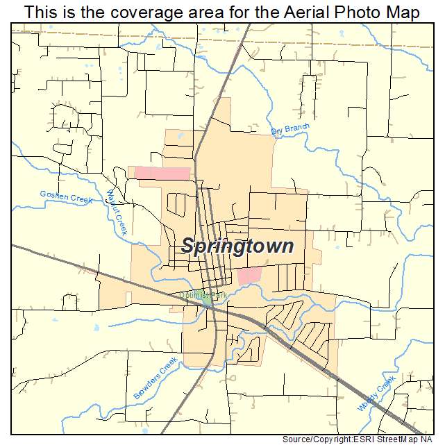 Springtown, TX location map 