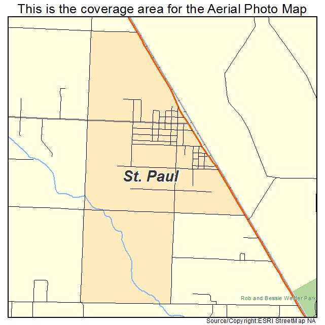 St Paul, TX location map 