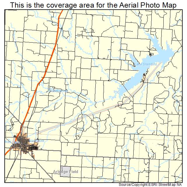 Stamford, TX location map 