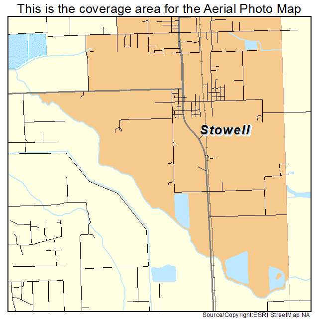 Stowell, TX location map 