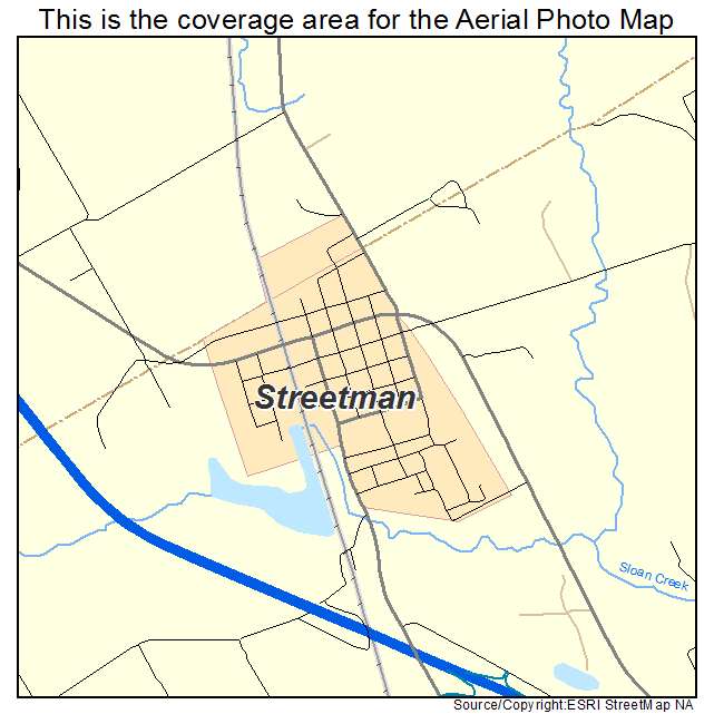 Streetman, TX location map 