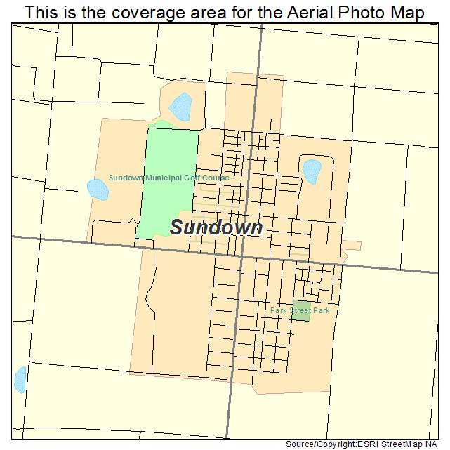 Sundown, TX location map 