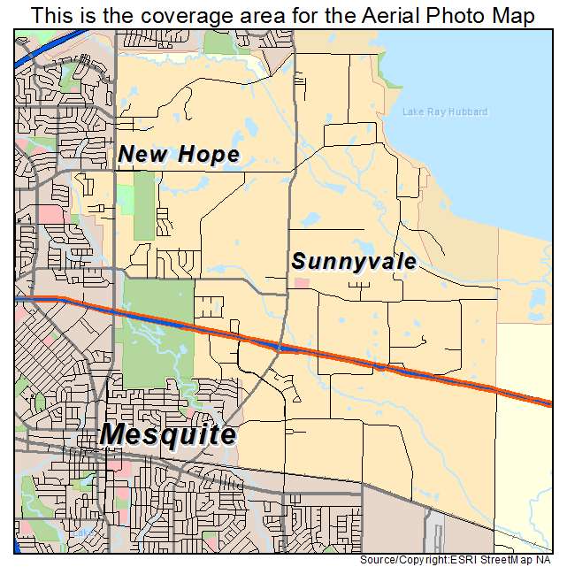 Sunnyvale, TX location map 