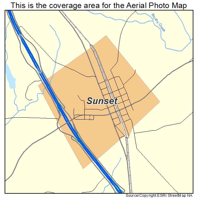 Sunset, TX location map 