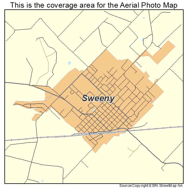 Sweeny, TX location map 