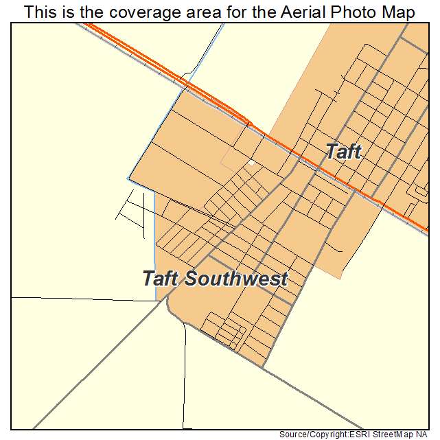 Taft Southwest, TX location map 