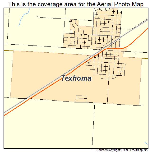 Texhoma, TX location map 