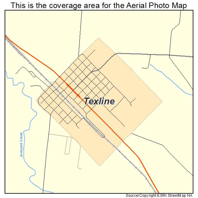 Texline, TX location map 