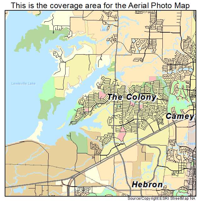 The Colony, TX location map 