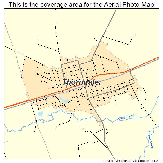 Thorndale, TX location map 