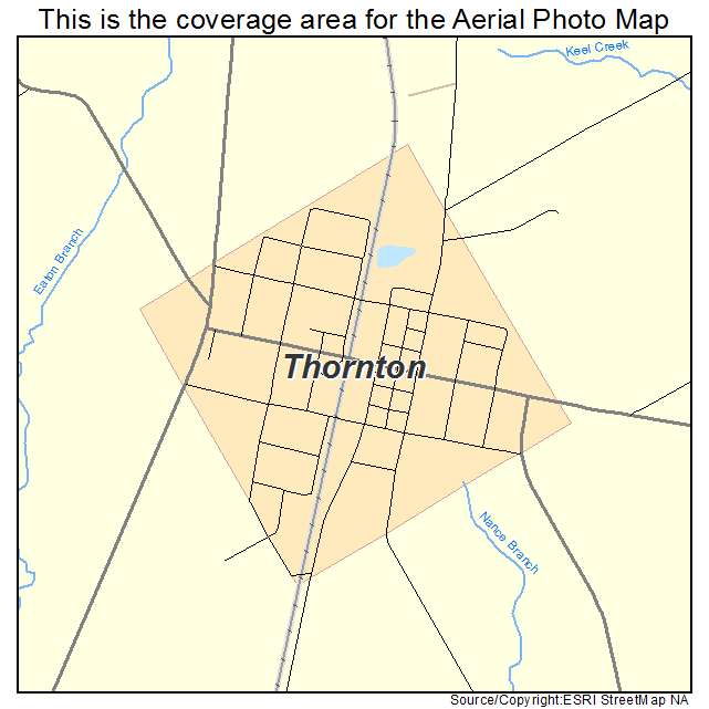 Thornton, TX location map 