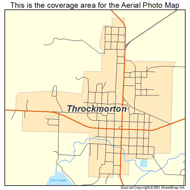 Throckmorton, TX location map 
