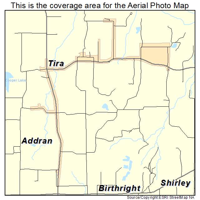 Tira, TX location map 