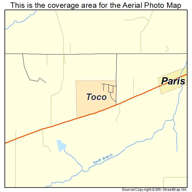 Toco, TX location map 