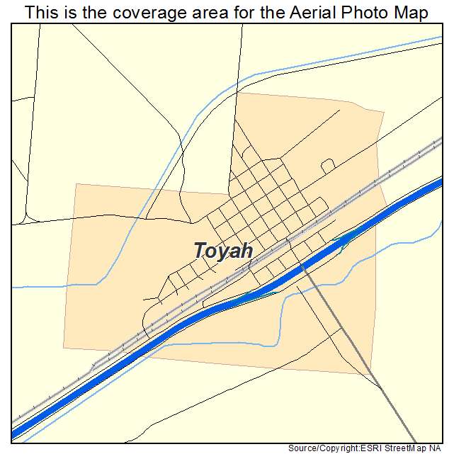 Toyah, TX location map 