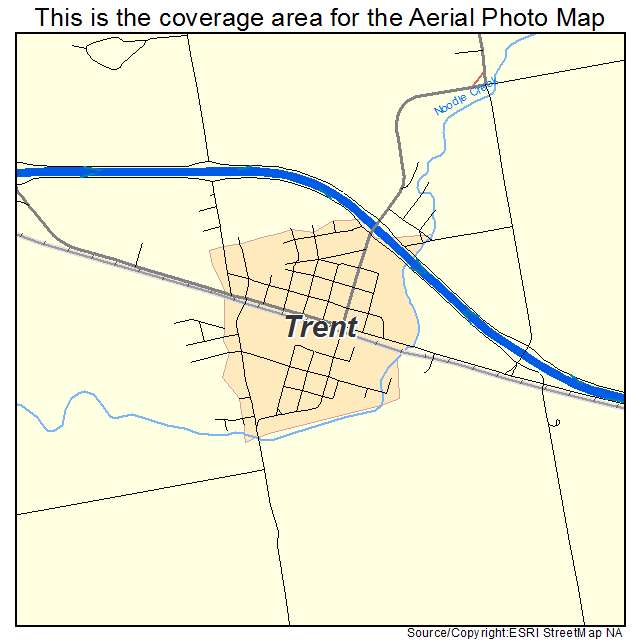 Trent, TX location map 