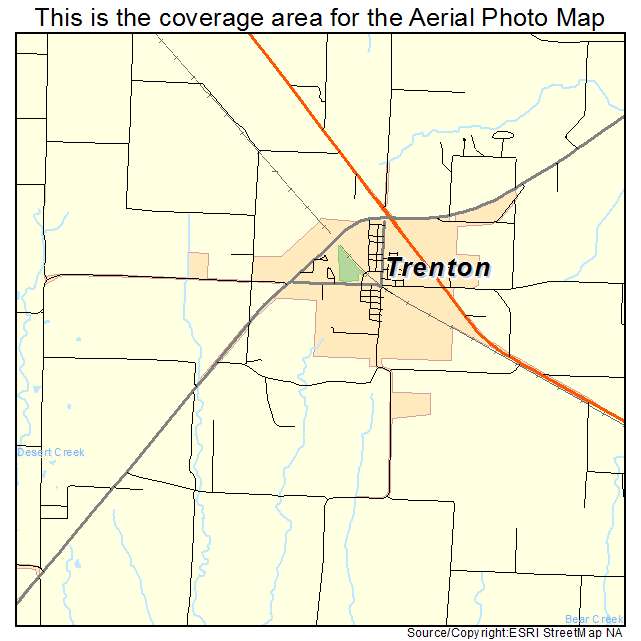 Trenton, TX location map 