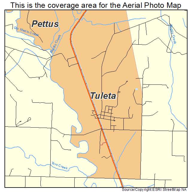 Tuleta, TX location map 